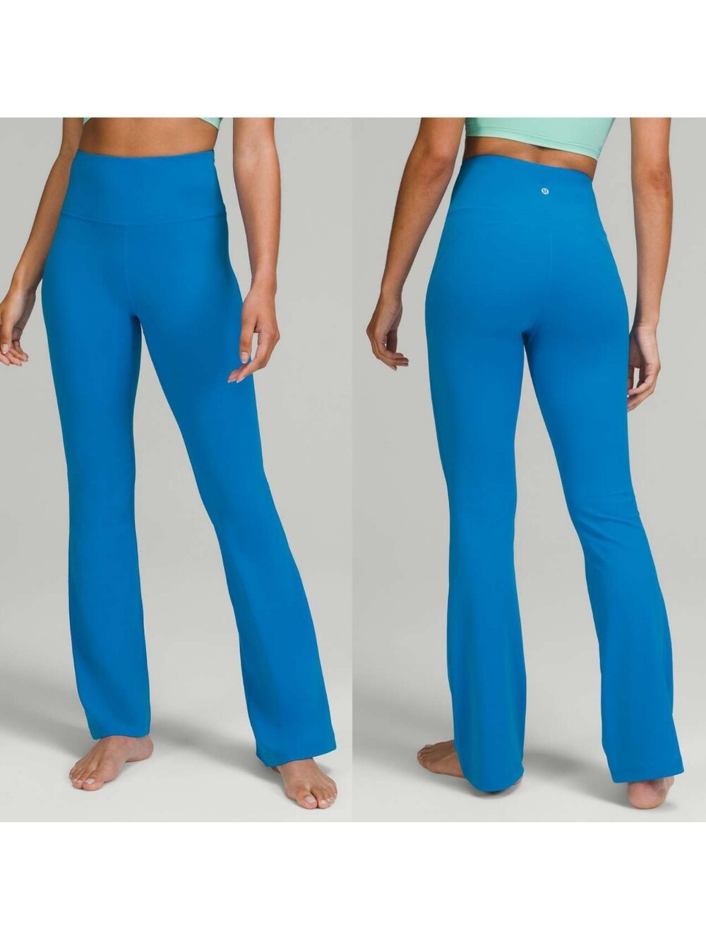 Lululemon Groove Super High-Rise Flare Pant Nulu Poolside Blue Size 8